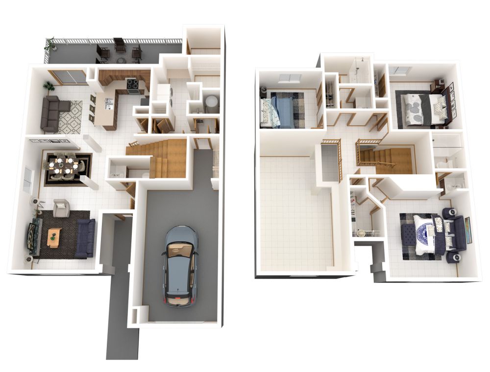 #1C (3 Bedroom 2.5 Bathrooms)